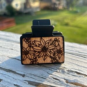 Wood Design Hair Clip